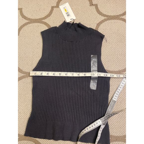 Calvin Klein Jeans Soft Ribbed Knit Joggers & mockneck top gray SET, size M, NWT - Picture 11 of 11